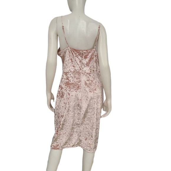 New with tags Pink Crushed Velvet Lace Front Dress size XXL - Picture 8 of 11